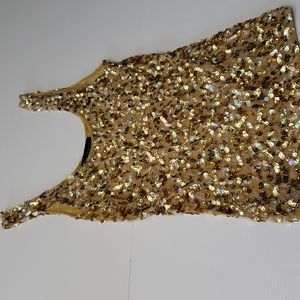 GOLD SEQUIN TOP